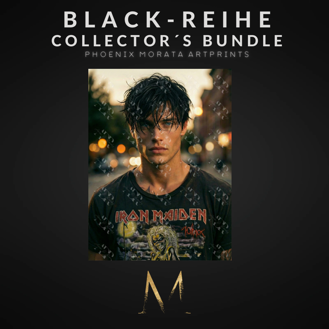 BLACK-REIHE Collector´s Bundle: 6 Phoenix Morata Artprints (DIN A6, versandkostenfrei)