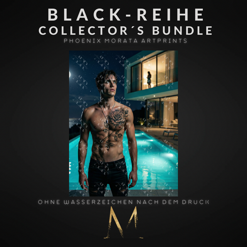 BLACK-REIHE Collector´s Bundle: 6 Phoenix Morata Artprints (DIN A6, versandkostenfrei)