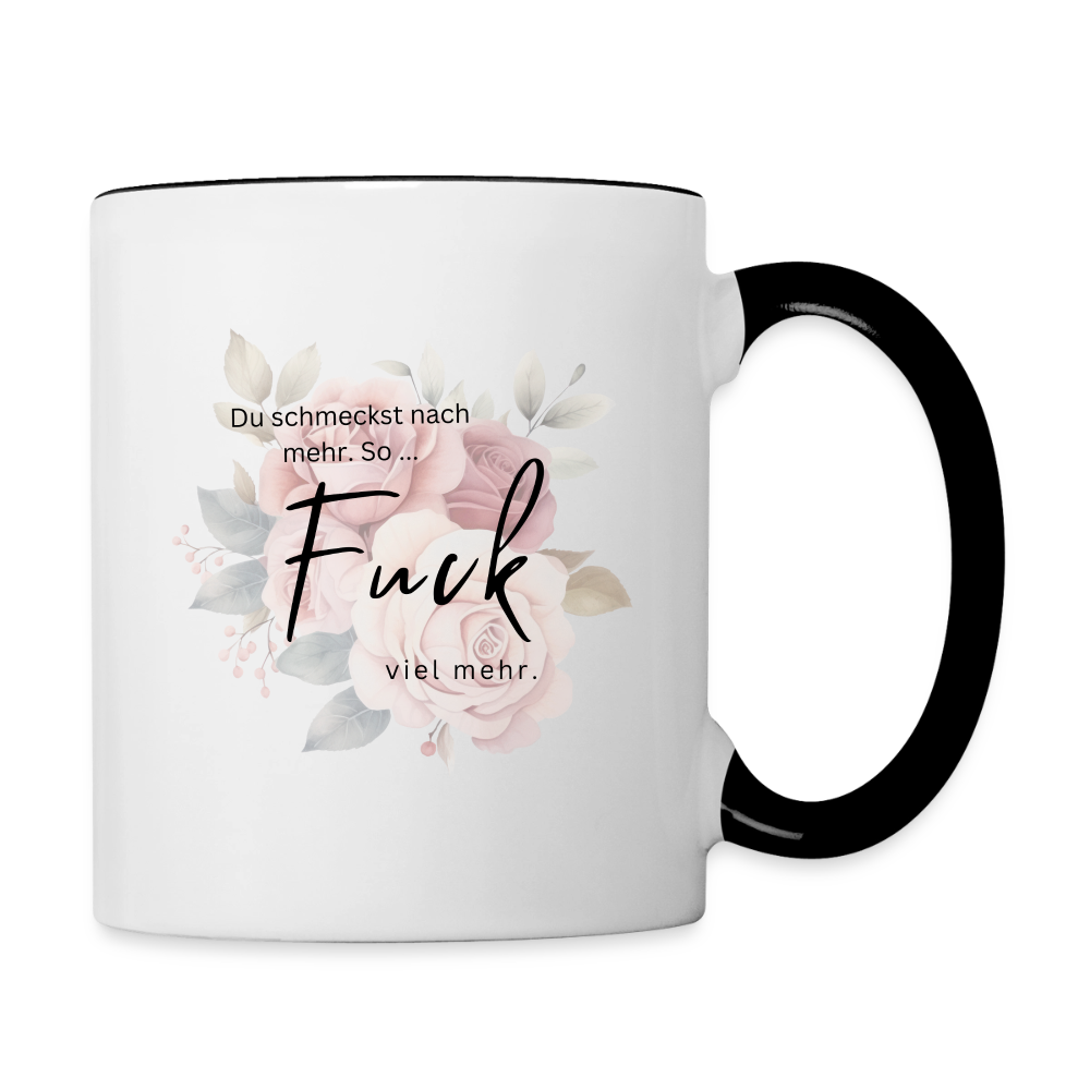 So Fuck viel mehr - zweifarbige Tasse - white/black