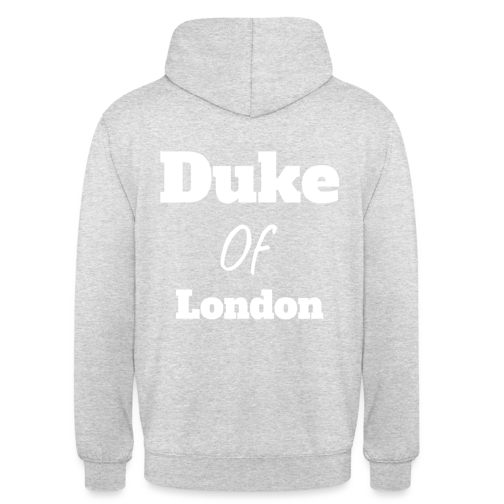 Duke of London Unisex Hoodie - light heather grey