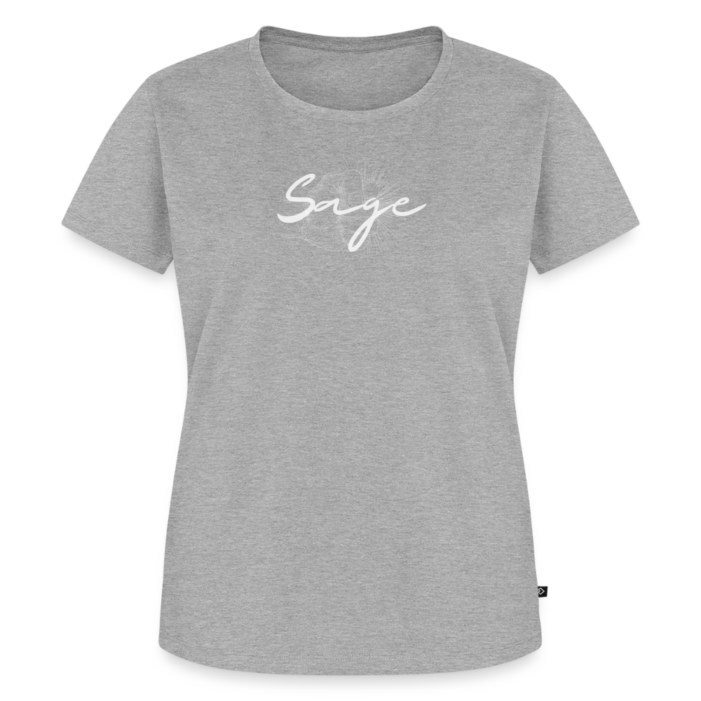 Sage-Frauen Premium T-Shirt - heather grey