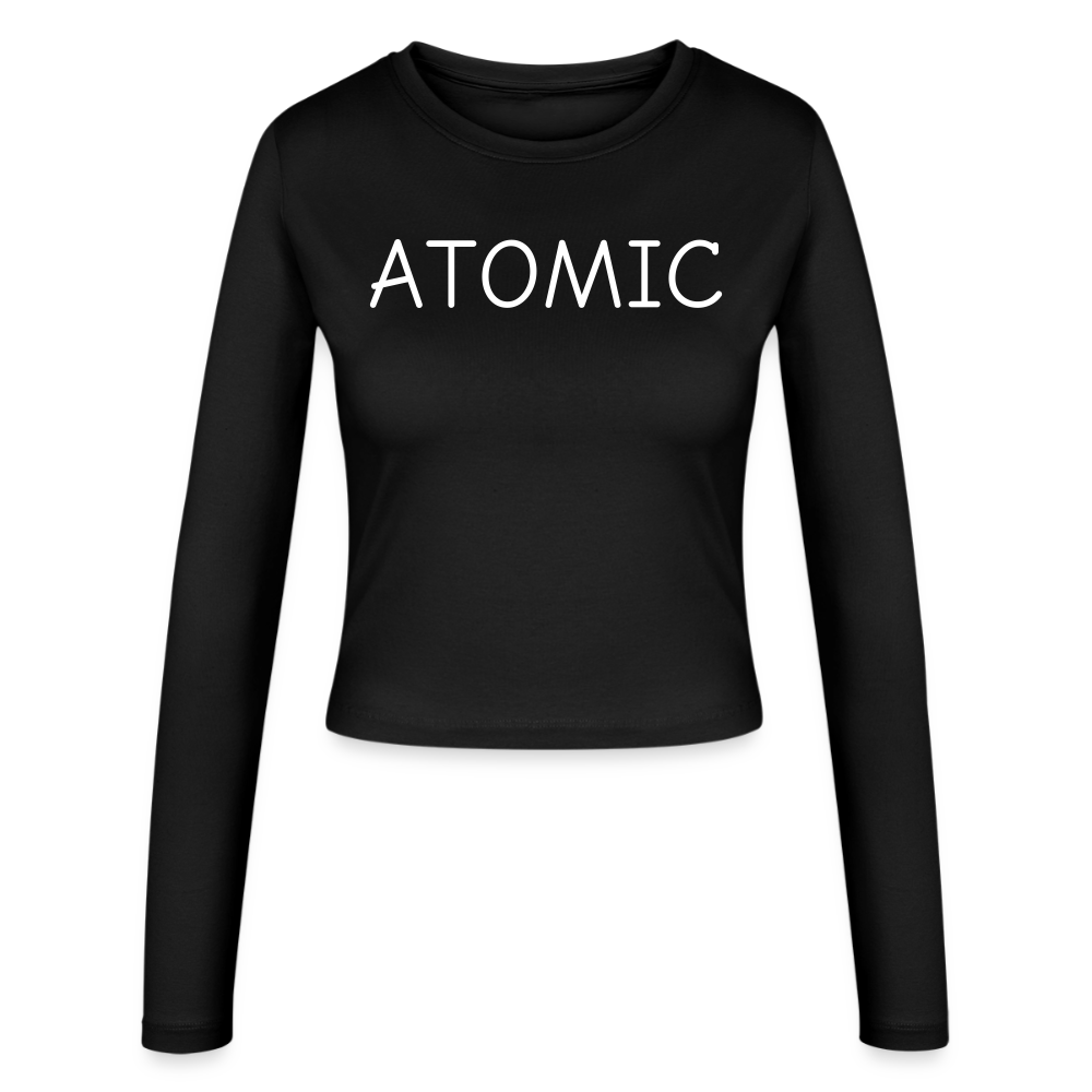 ATOMIC-Frauen Slim Fit Langarmshirt - black