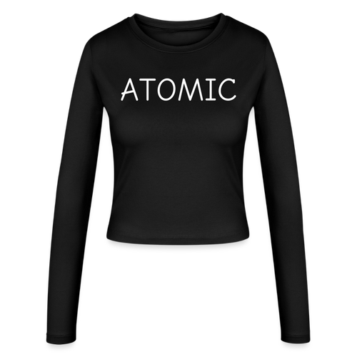 ATOMIC-Frauen Slim Fit Langarmshirt - black