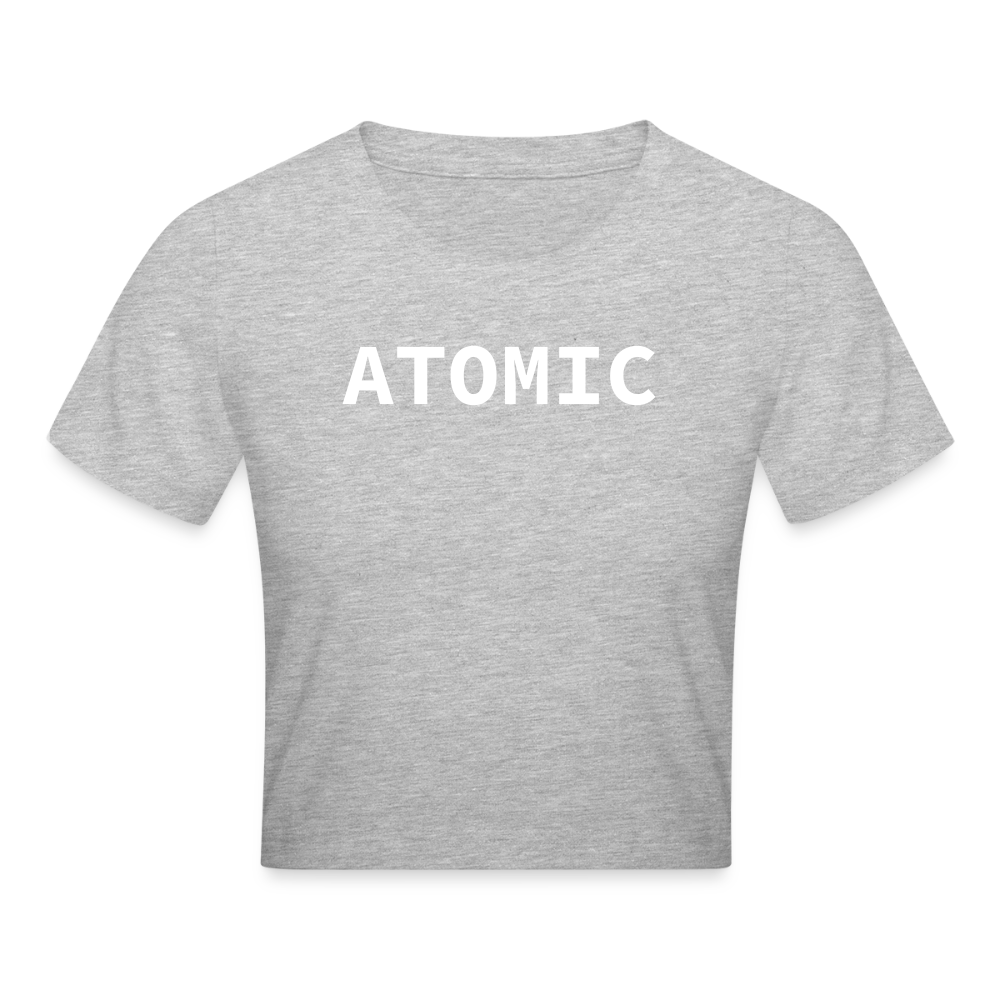 ATOMIC-Frauen Cropped T-Shirt - heather grey
