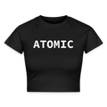 ATOMIC-Frauen Cropped T-Shirt - black