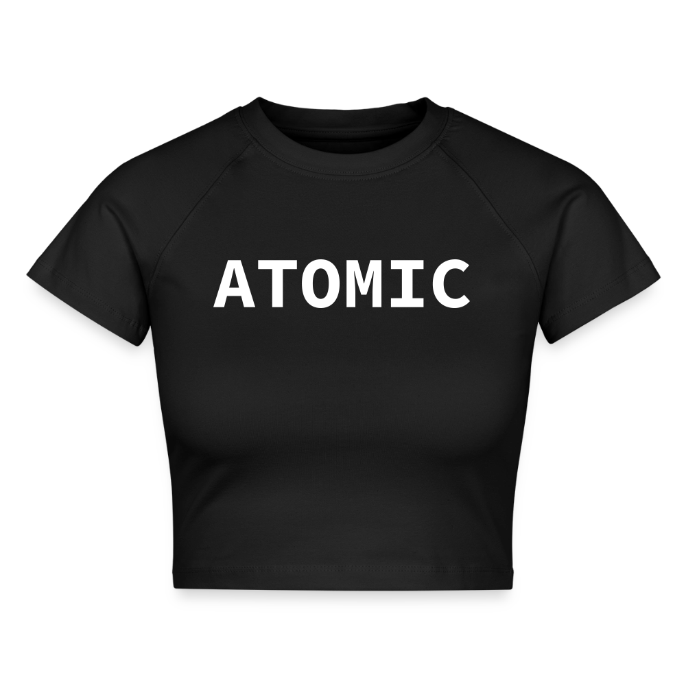 ATOMIC-Frauen Cropped T-Shirt - black