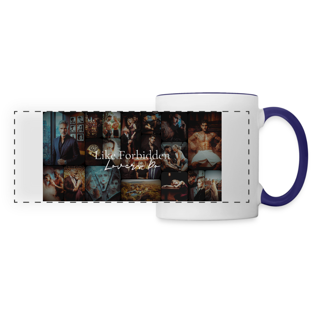 Like Forbidden Lovers Do - Panoramatasse - white/cobalt blue