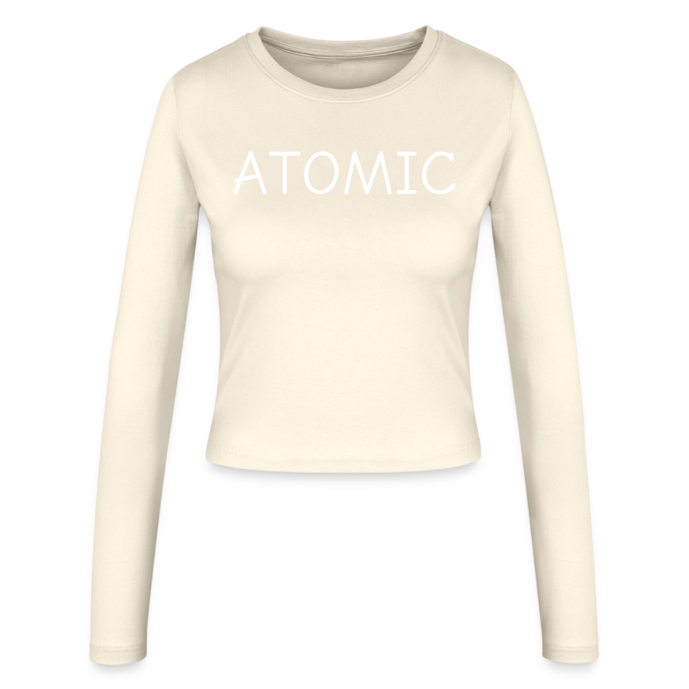 ATOMIC-Frauen Slim Fit Langarmshirt - creme