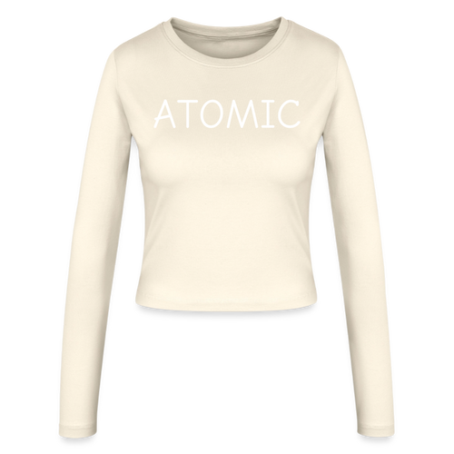 ATOMIC-Frauen Slim Fit Langarmshirt - creme