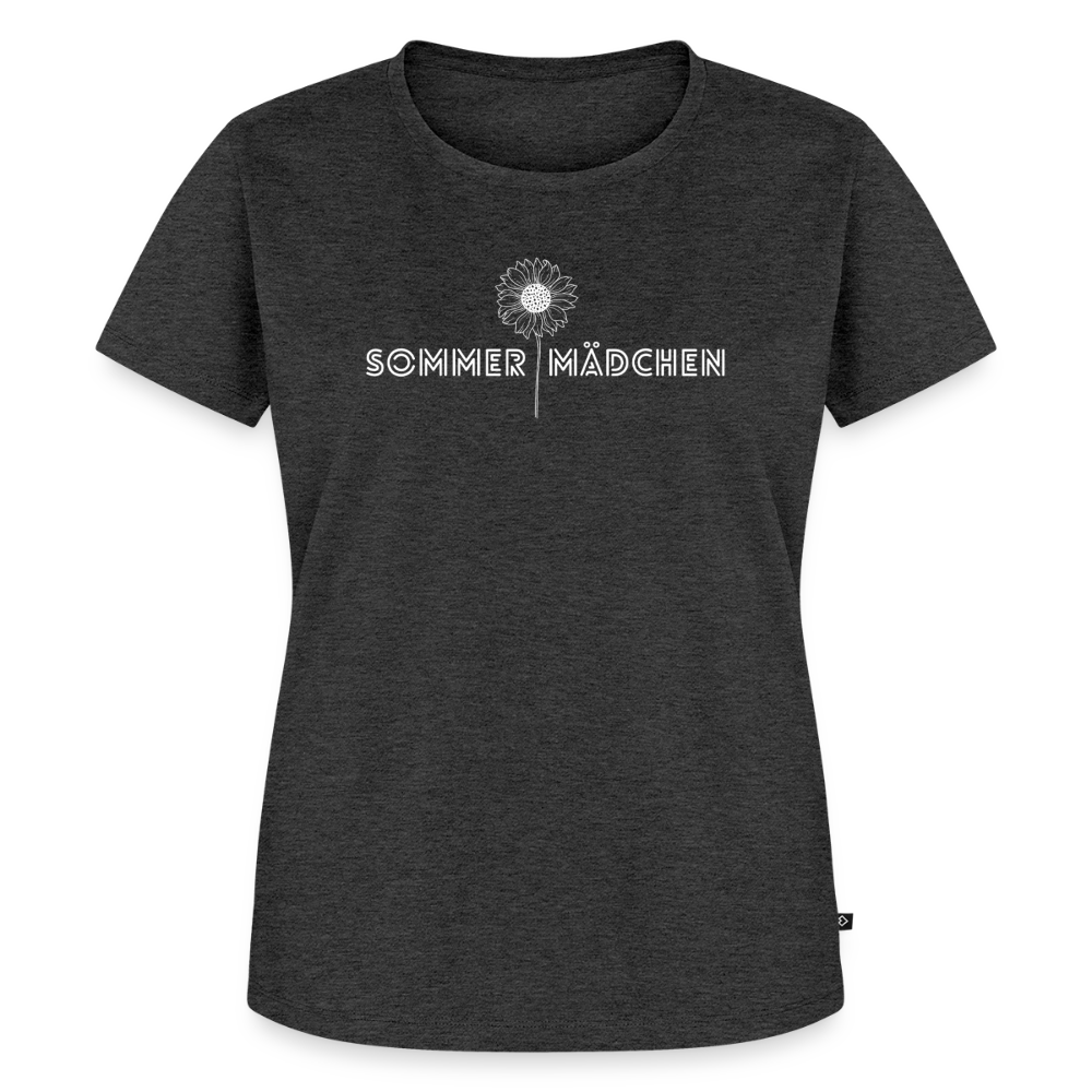 Sommermädchen Frauen Premium T-Shirt - heather anthracite