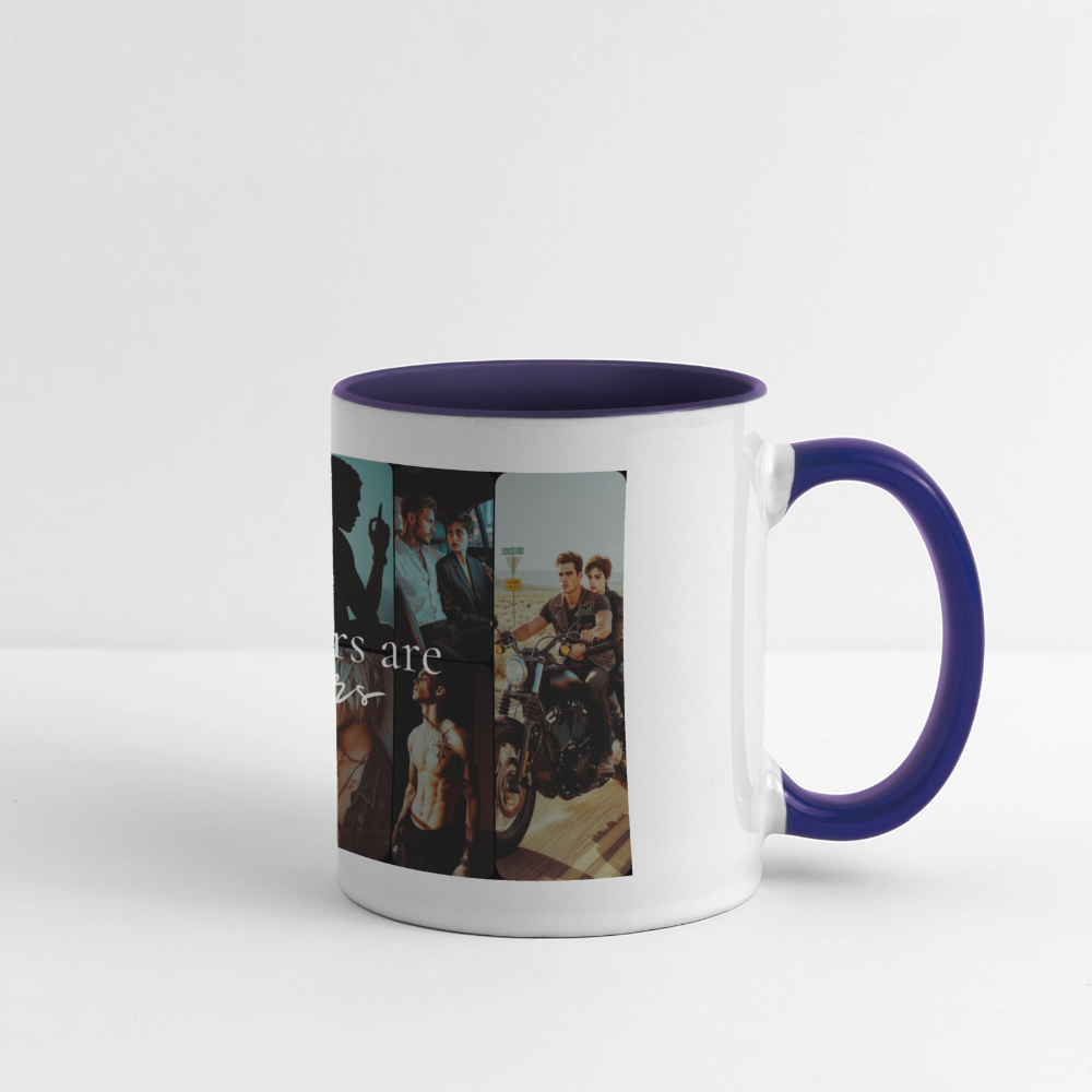 The Losers are Winners - Panoramatasse - white/cobalt blue