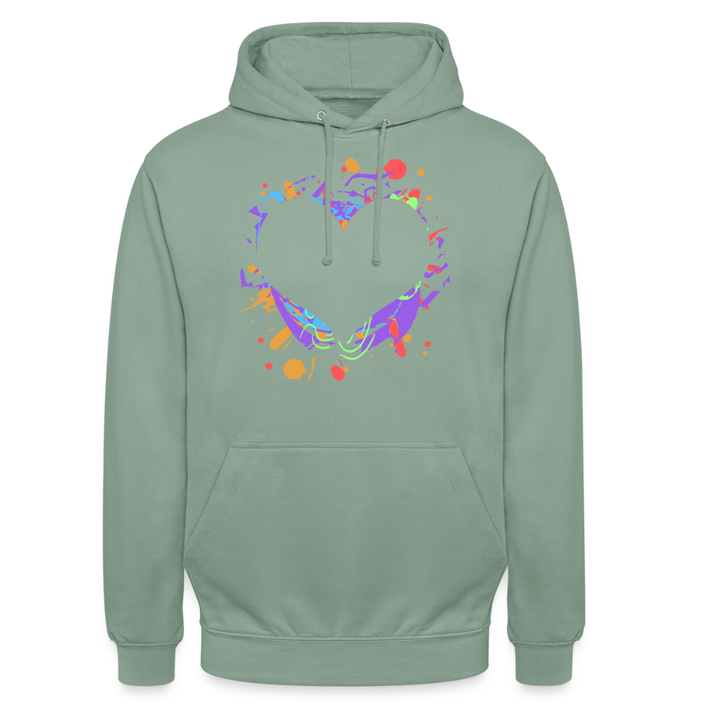 Love Unisex Hoodie - steel green