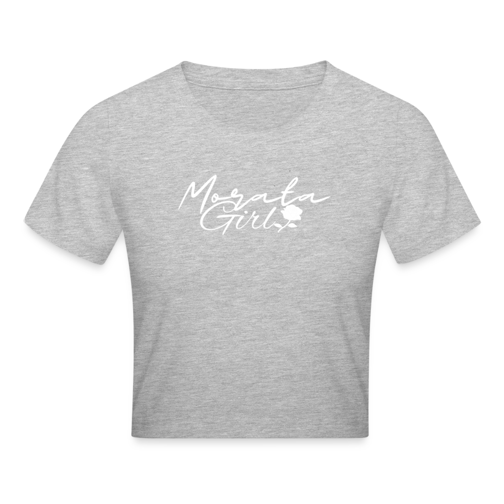 Morata-Girl - Cropped T-Shirt - heather grey