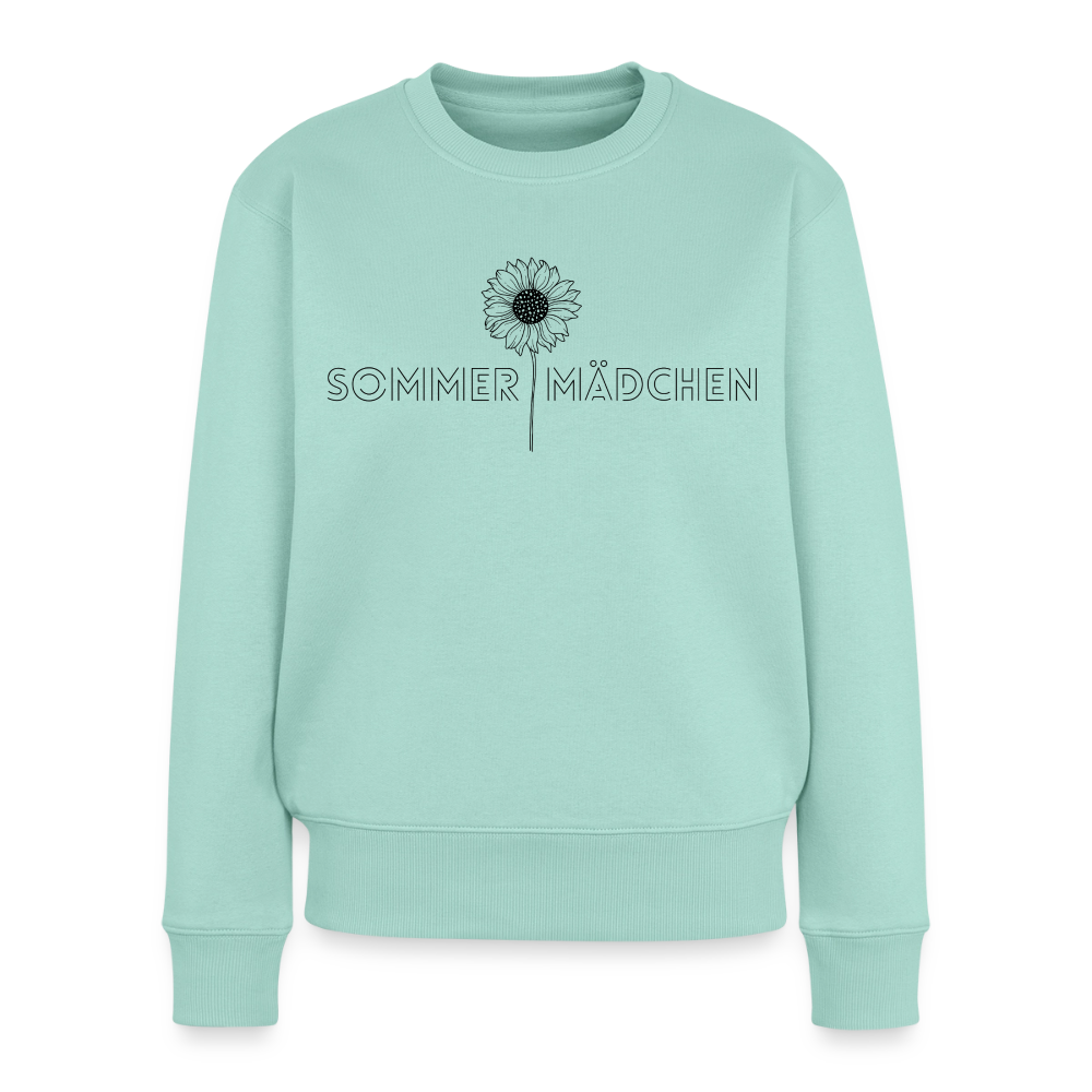 Sommermädchen Frauen Premium Bio Pullover - mint 