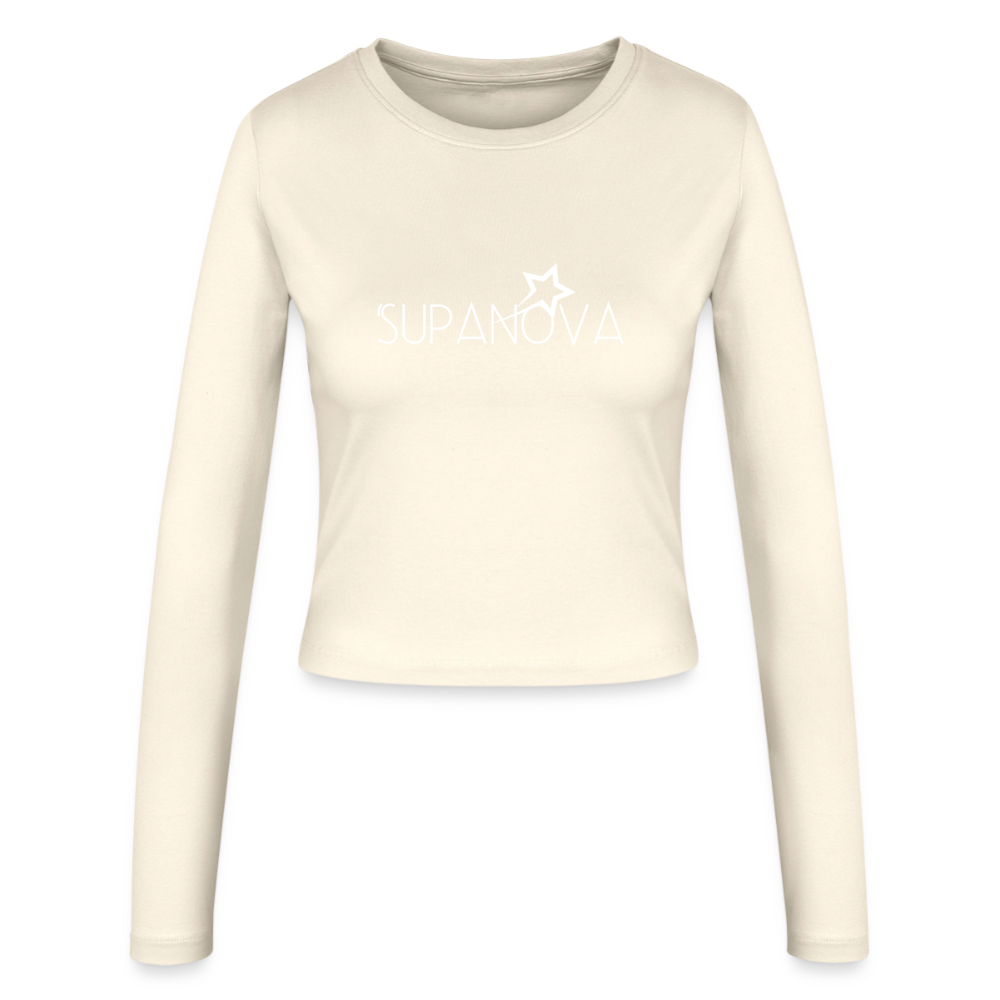 SUPANOVA-Frauen Slim Fit Langarmshirt - creme