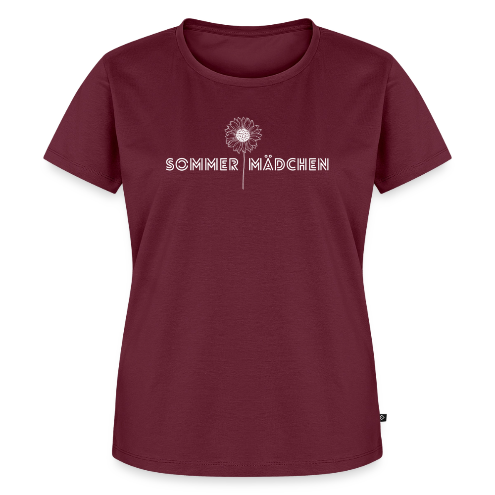 Sommermädchen Frauen Premium T-Shirt - burgundy