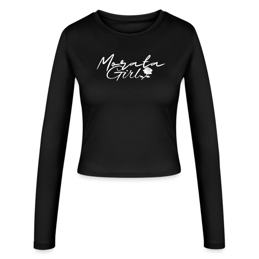 Morata Girl-Frauen Slim Fit Langarmshirt - black