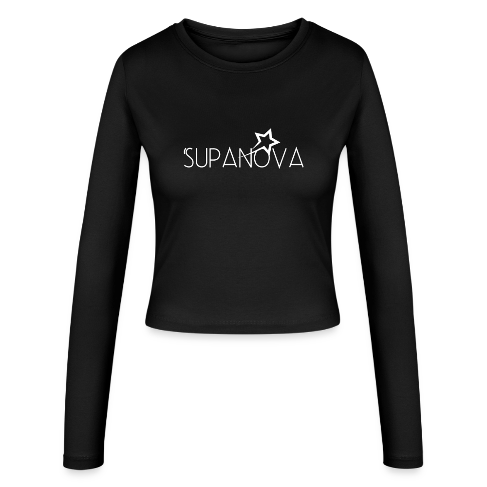 SUPANOVA-Frauen Slim Fit Langarmshirt - black