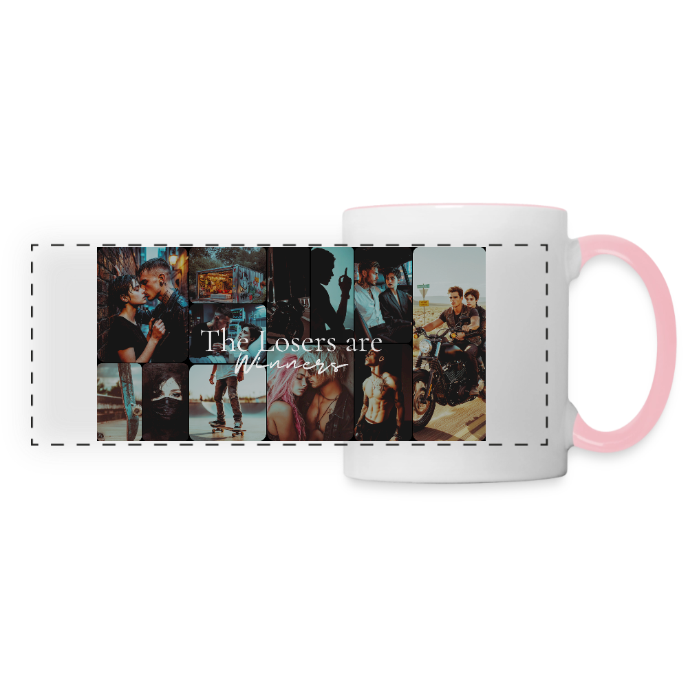 The Losers are Winners - Panoramatasse - white/pink