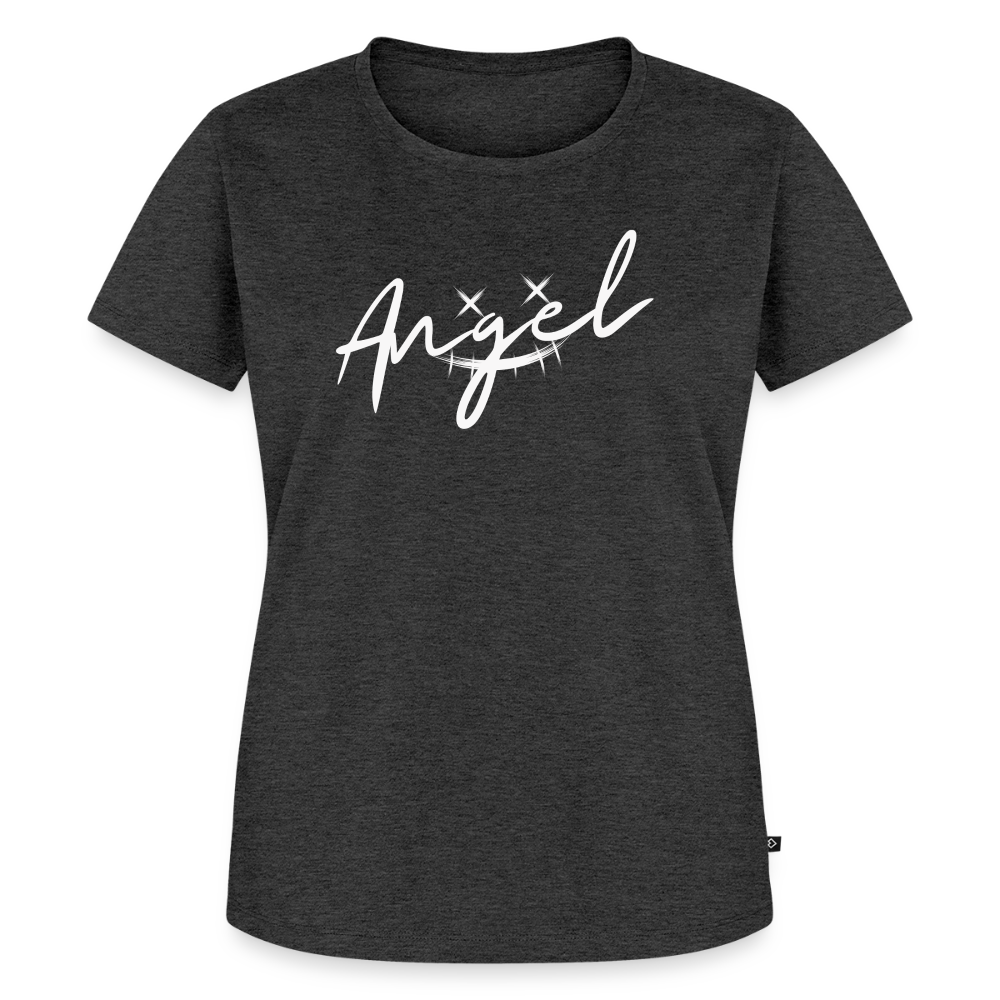Angel-Frauen Premium T-Shirt - heather anthracite