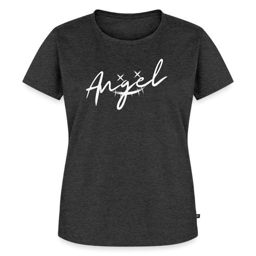 Angel-Frauen Premium T-Shirt - heather anthracite