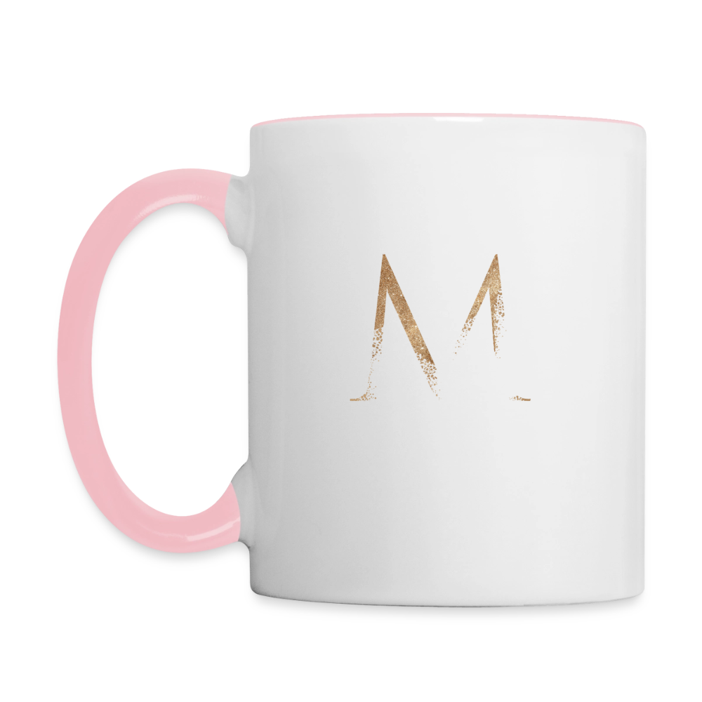 Sahne ist für alle da - zweifarbige Tasse - white/pink