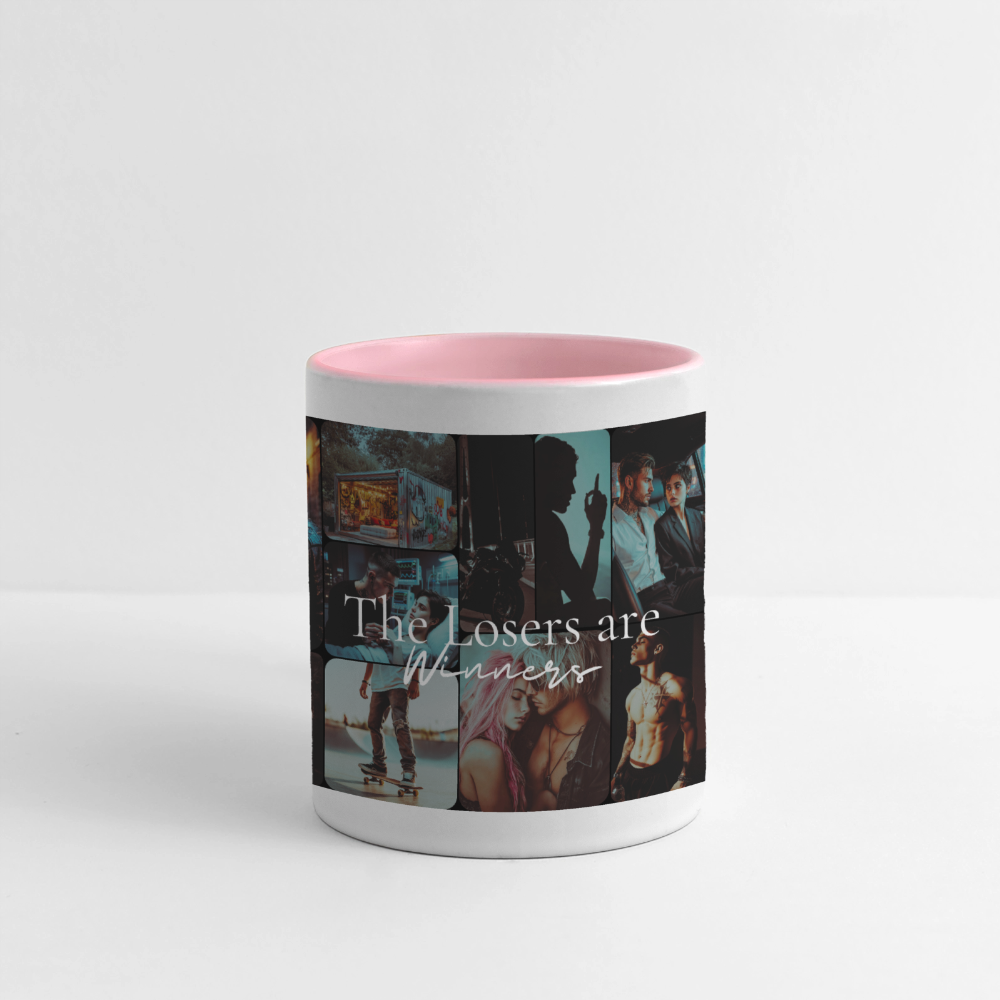 The Losers are Winners - Panoramatasse - white/pink