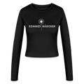 Sommermädchen-Frauen Slim Fit Langarmshirt - black