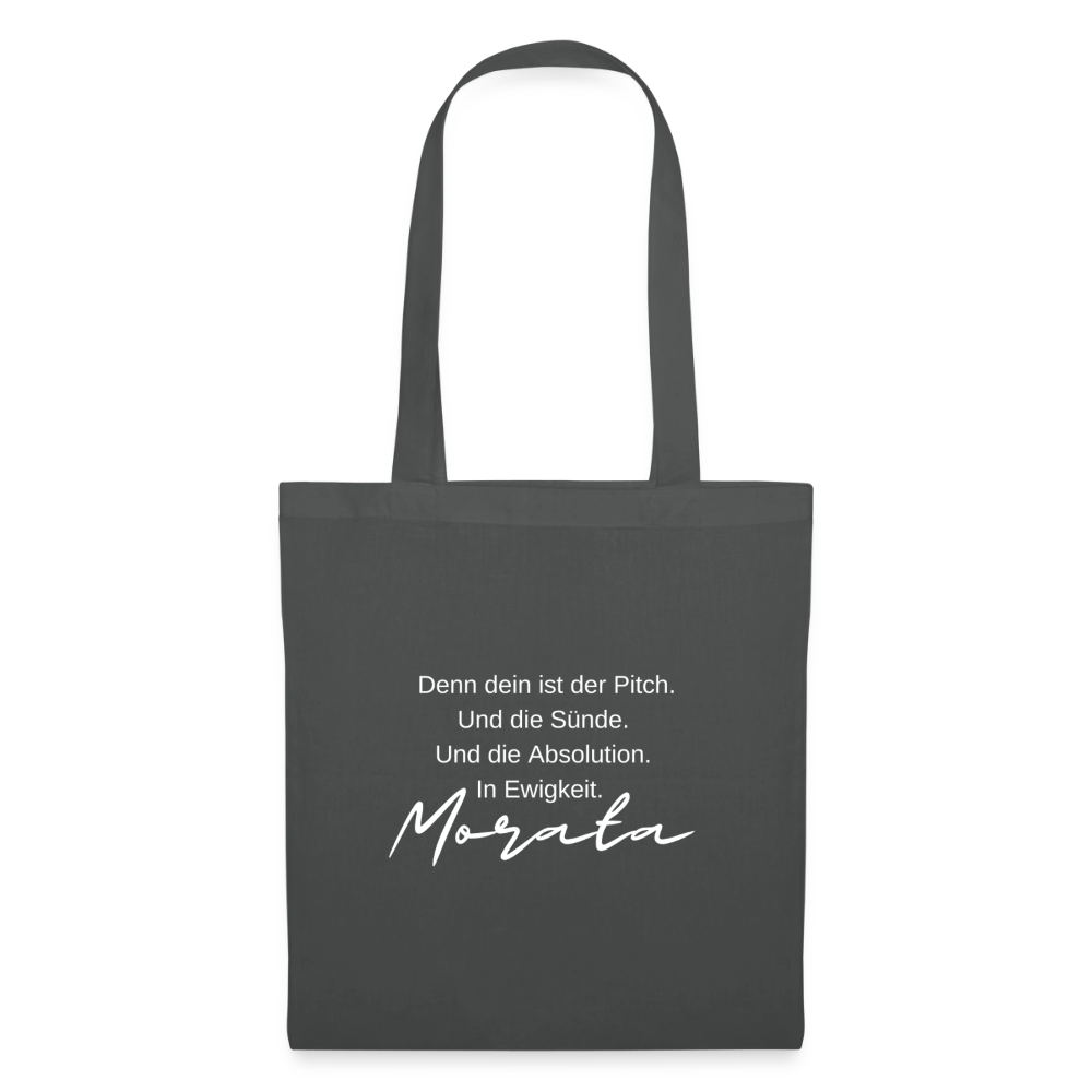 Morata-Gebet-Stoffbeutel - graphite grey