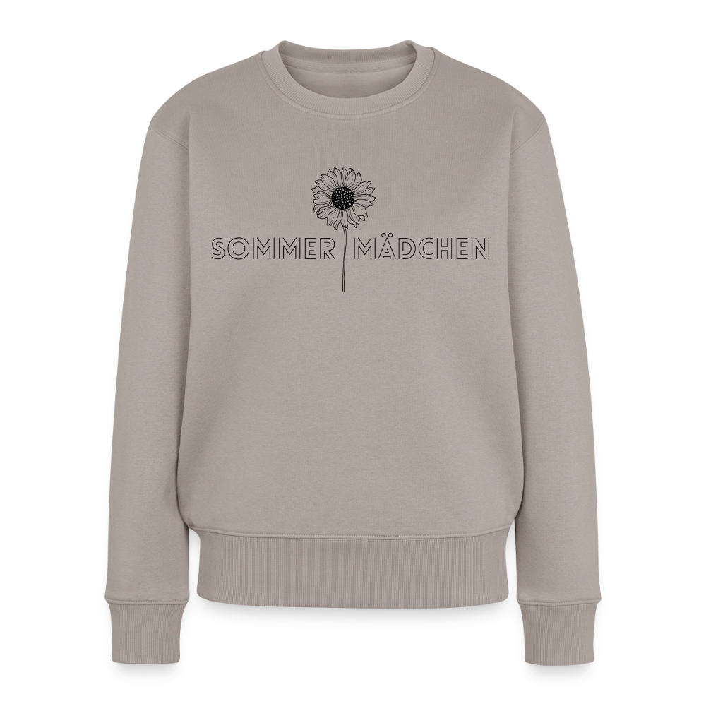 Sommermädchen Frauen Premium Bio Pullover - taupe