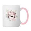So Fuck viel mehr - zweifarbige Tasse - white/pink
