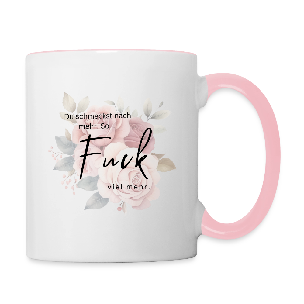So Fuck viel mehr - zweifarbige Tasse - white/pink