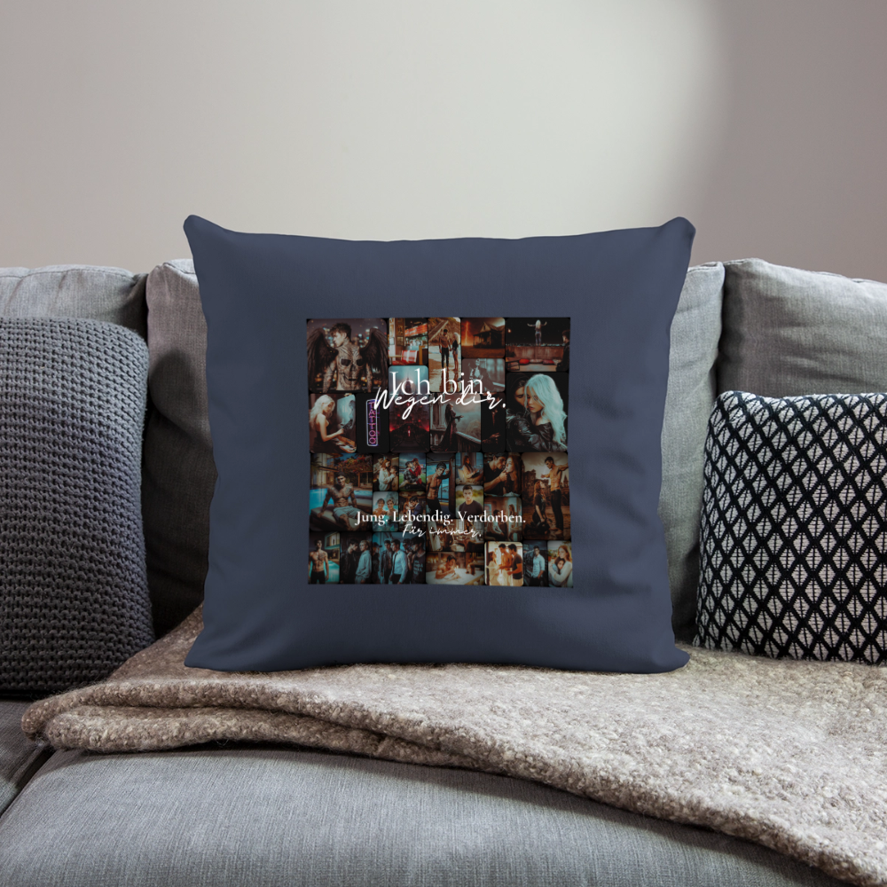 The Stories- Sofakissenbezug 44 x 44 cm - navy