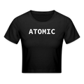 ATOMIC-Frauen Cropped T-Shirt - black