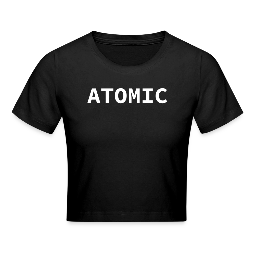 ATOMIC-Frauen Cropped T-Shirt - black