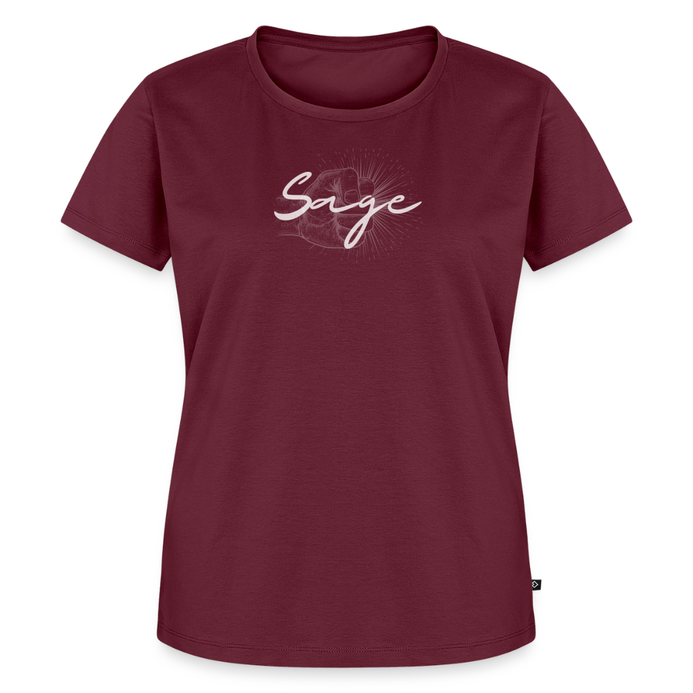 Sage-Frauen Premium T-Shirt - burgundy