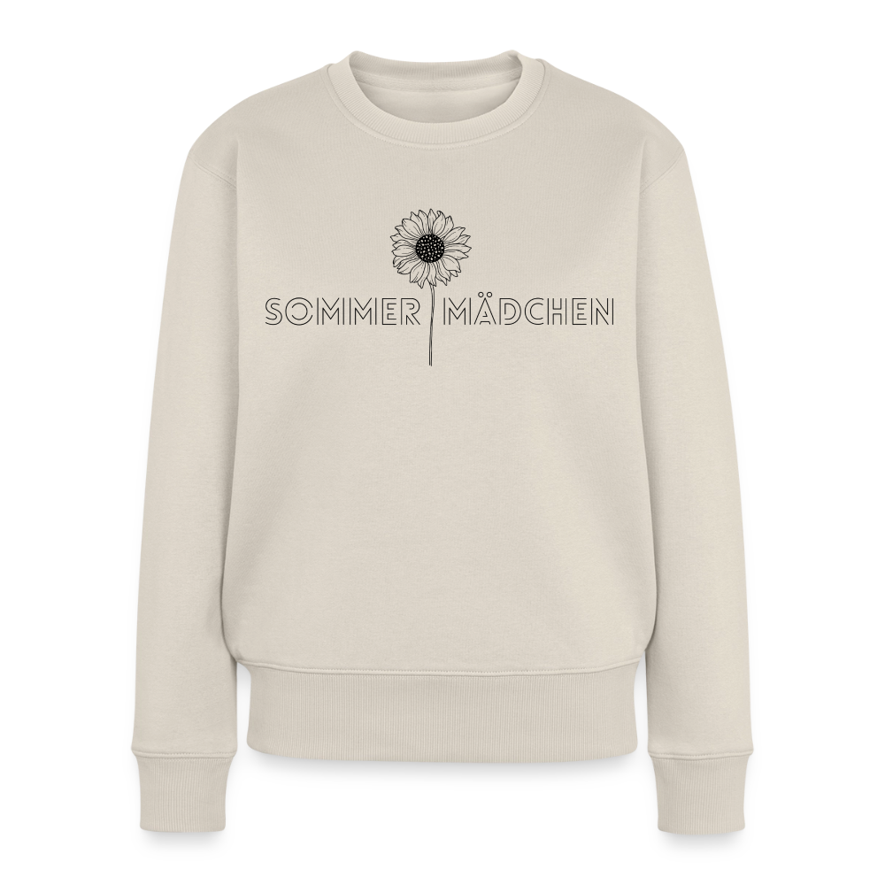 Sommermädchen Frauen Premium Bio Pullover - beige