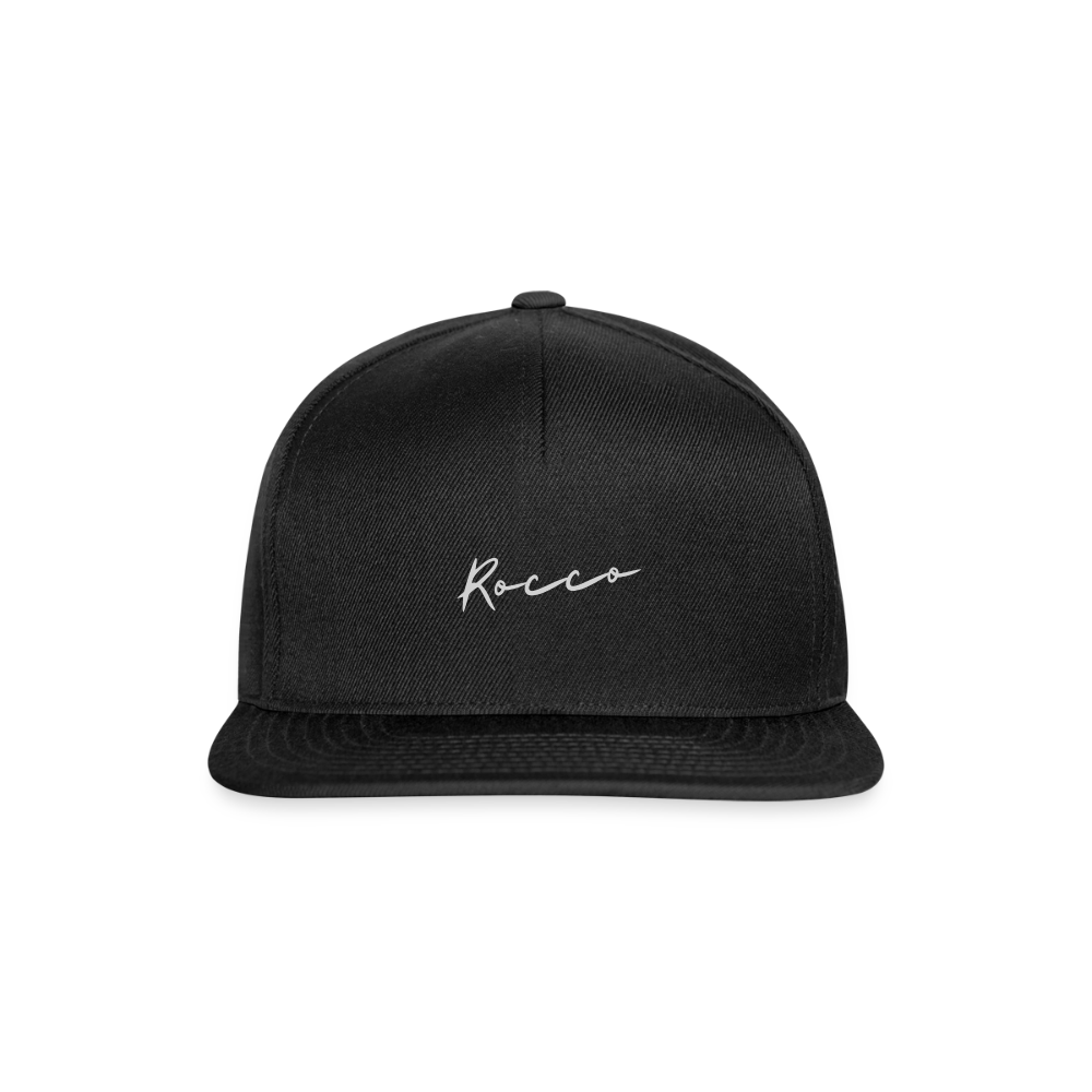 Rocco-Kontrast Snapback Cap - black/black