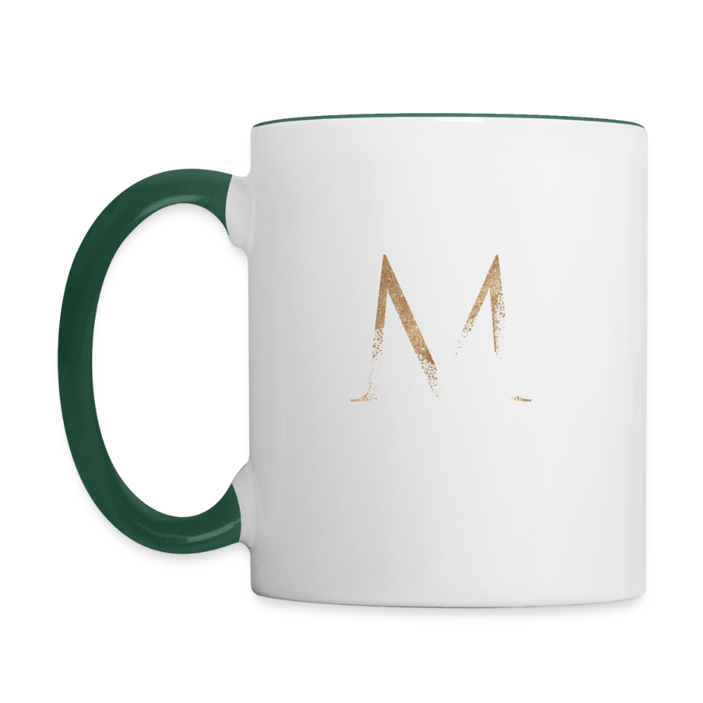 Sahne ist für alle da - zweifarbige Tasse - white/dark green