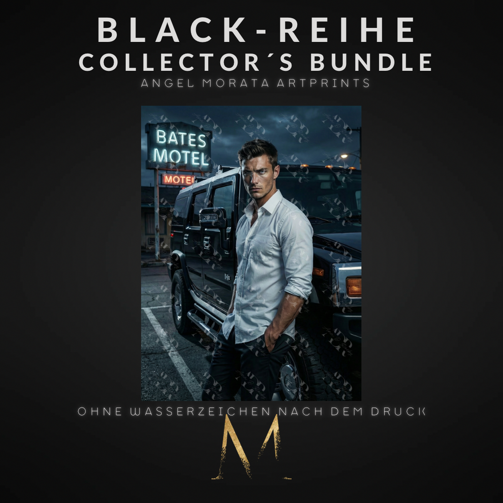 BLACK-REIHE Collector´s Bundle: 5 Angel Morata Artprints (DIN A6, versandkostenfrei)