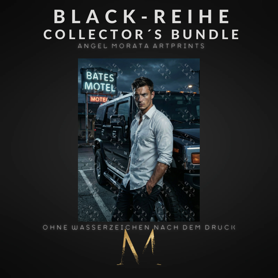 BLACK-REIHE Collector´s Bundle: 5 Angel Morata Artprints (DIN A6, versandkostenfrei)