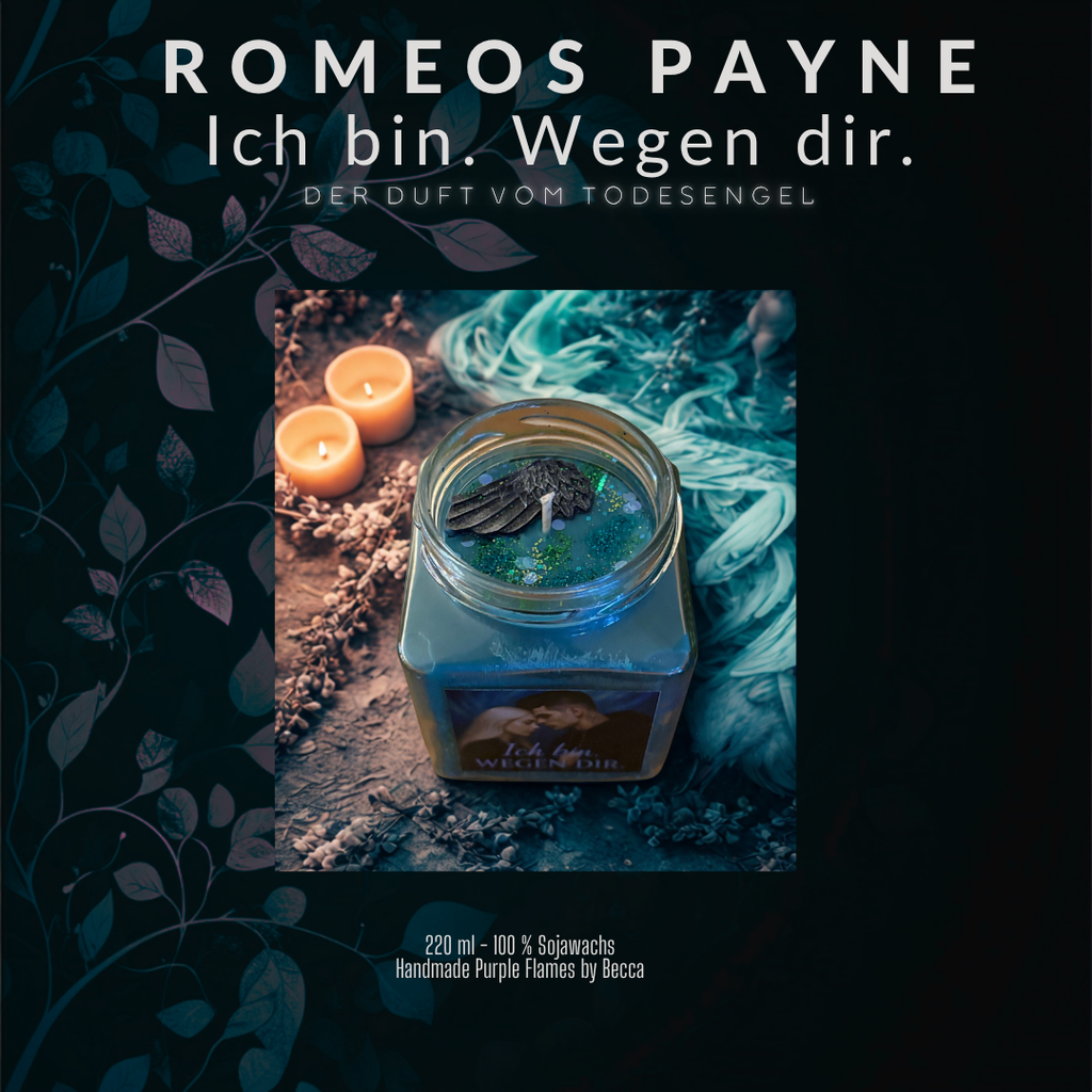 Romeos Payne: Buchkerze Ich bin. Wegen dir. (limitiert)