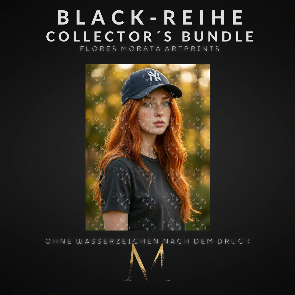 BLACK-REIHE Collector´s Bundle – 4 Flores Morata Artprints (DIN A6, versandkostenfrei)