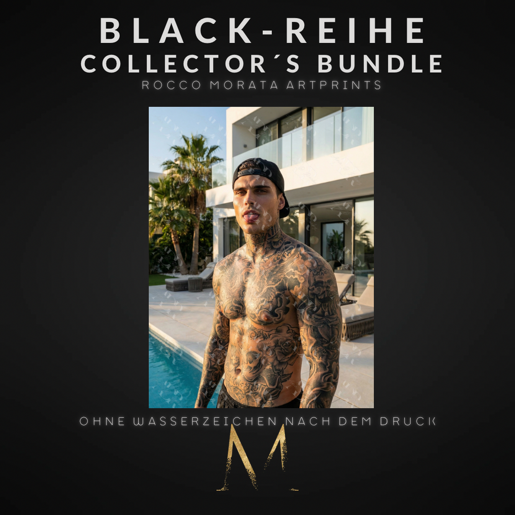 BLACK-REIHE Collector´s Bundle: 5 Rocco Morata Artprints (DIN A6, versandkostenfrei)