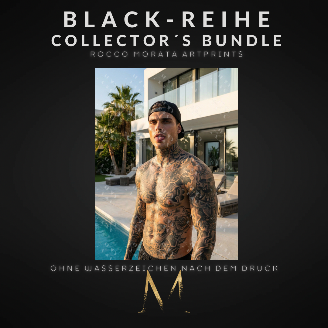 BLACK-REIHE Collector´s Bundle: 5 Rocco Morata Artprints (DIN A6, versandkostenfrei)