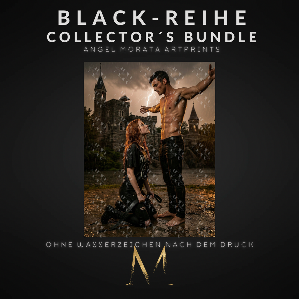 BLACK-REIHE Collector´s Bundle: 5 Angel Morata Artprints (DIN A6, versandkostenfrei)