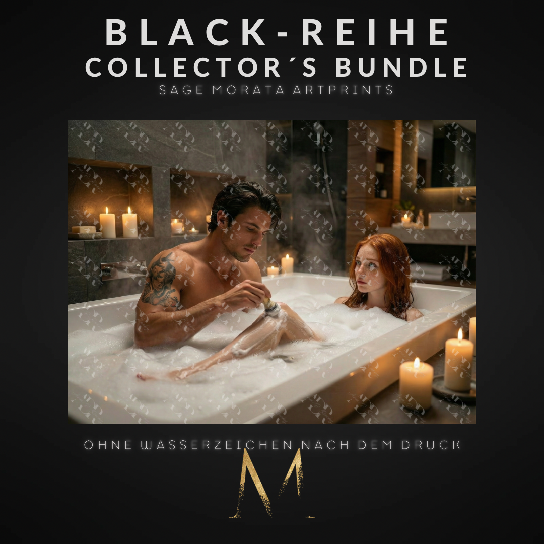 BLACK-REIHE Collector´s Bundle: 5 Sage Morata Artprints (DIN A6, versandkostenfrei)