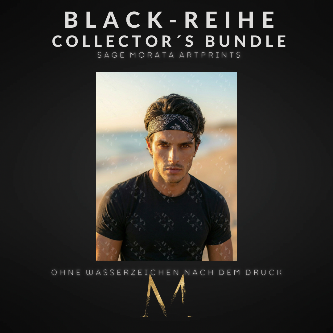 BLACK-REIHE Collector´s Bundle: 5 Sage Morata Artprints (DIN A6, versandkostenfrei)