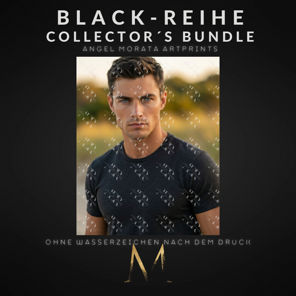 BLACK-REIHE Collector´s Bundle: 5 Angel Morata Artprints (DIN A6, versandkostenfrei)