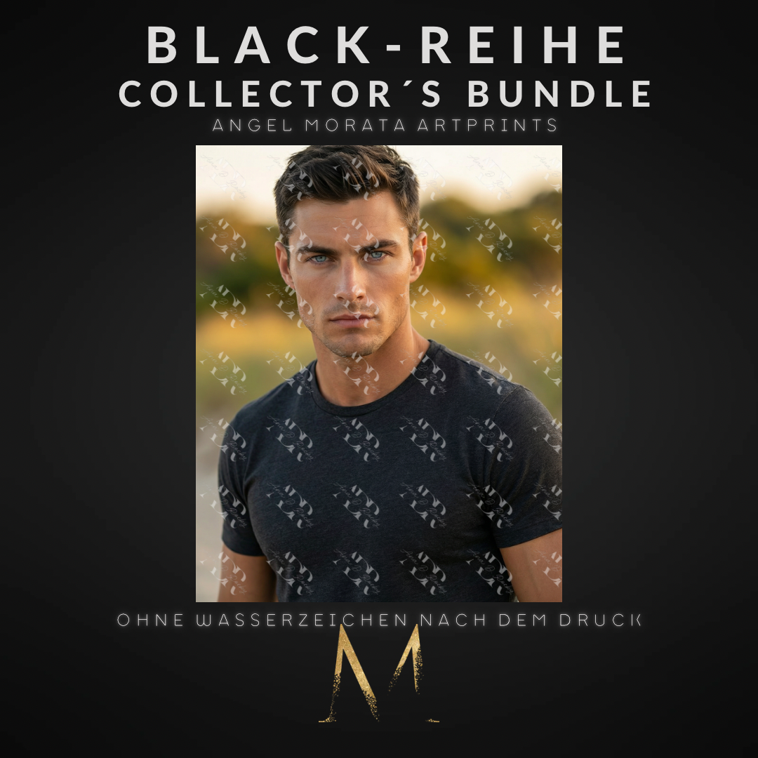 BLACK-REIHE Collector´s Bundle: 5 Angel Morata Artprints (DIN A6, versandkostenfrei)